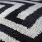 Canvello Luxury Decorative Black White Throw Pillow | 16 x 24 in (40 x 60 cm) Canvello