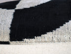 Canvello Luxury Decorative Black White Throw Pillow | 16 x 24 in (40 x 60 cm) Canvello