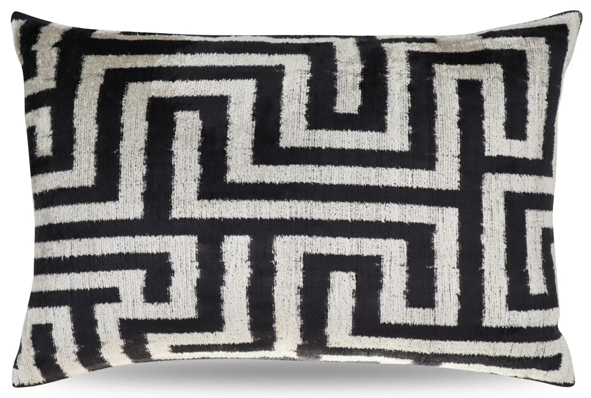 Canvello Luxury Decorative Black White Throw Pillow | 16 x 24 in (40 x 60 cm) Canvello