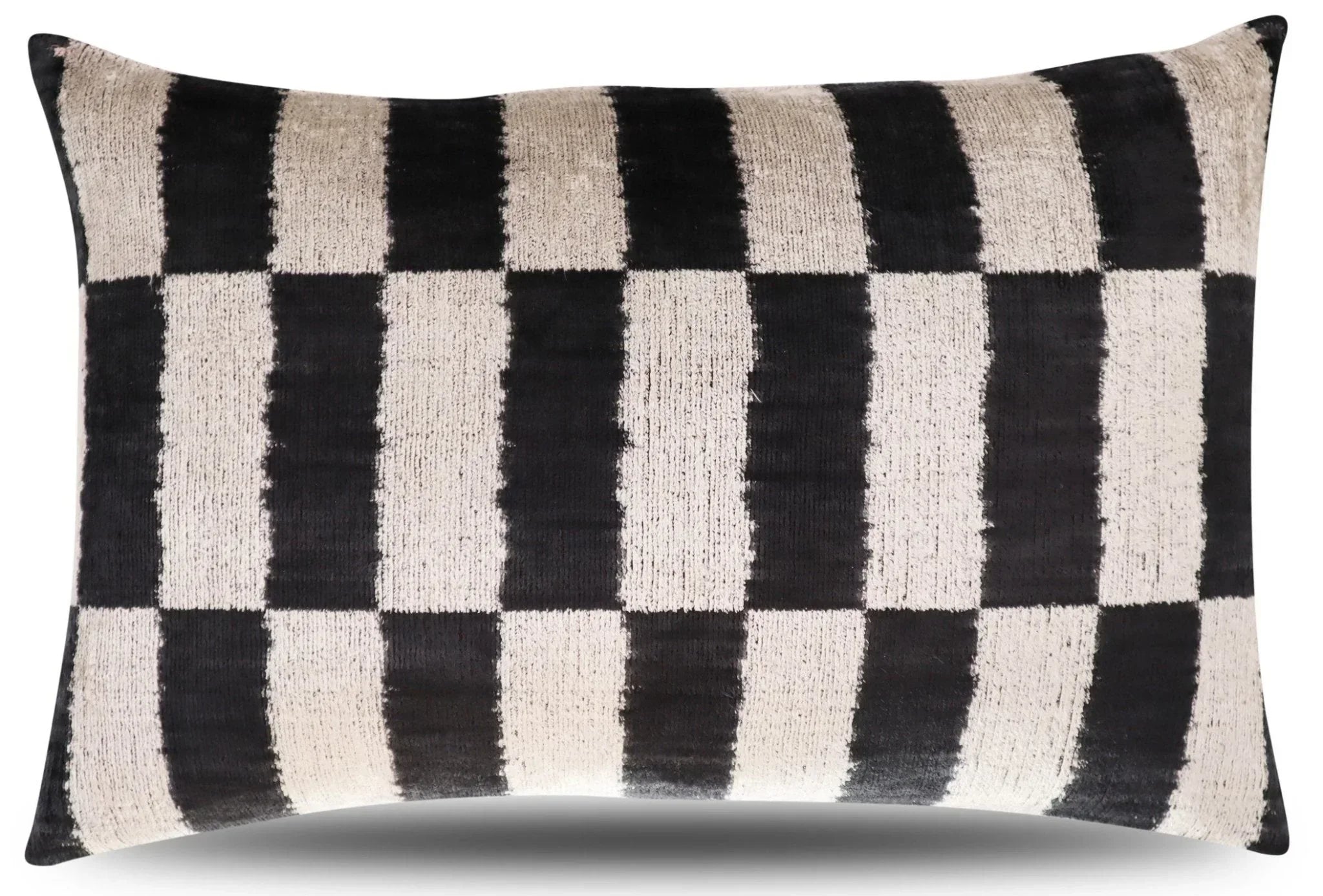 Canvello Luxury Decorative Black & White Throw Pillow | 16 x 24 in (40 x 60 cm) Canvello