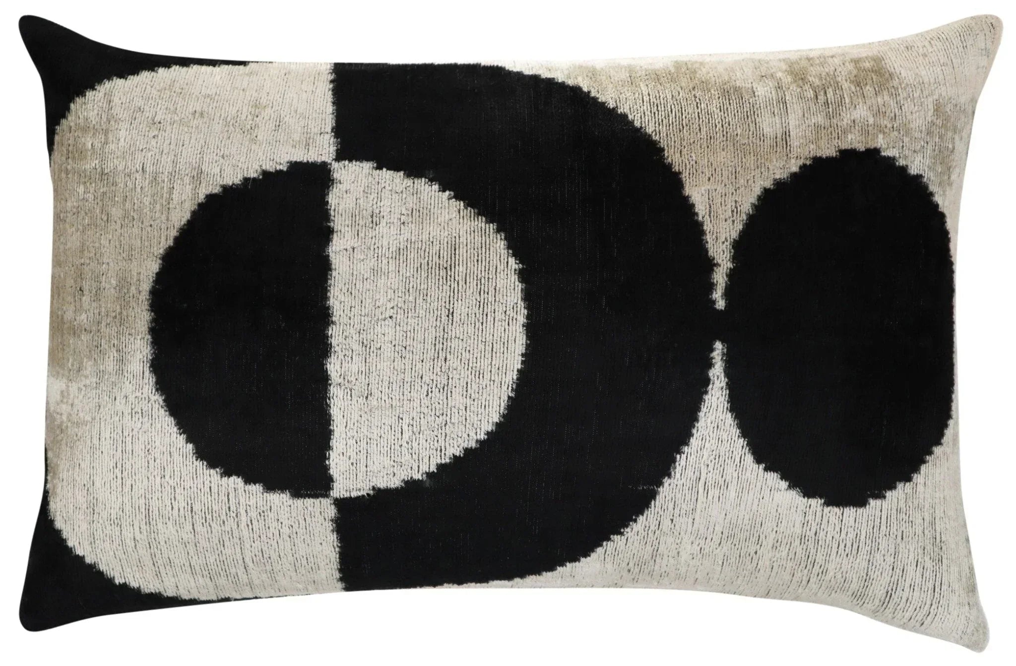 Canvello Luxury Decorative Black White Throw Pillow | 16 x 24 in (40 x 60 cm) Canvello