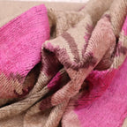 Canvello Luxury Decorative Earth Tones Pink Pillow With Down Insert- 16x24 in Canvello
