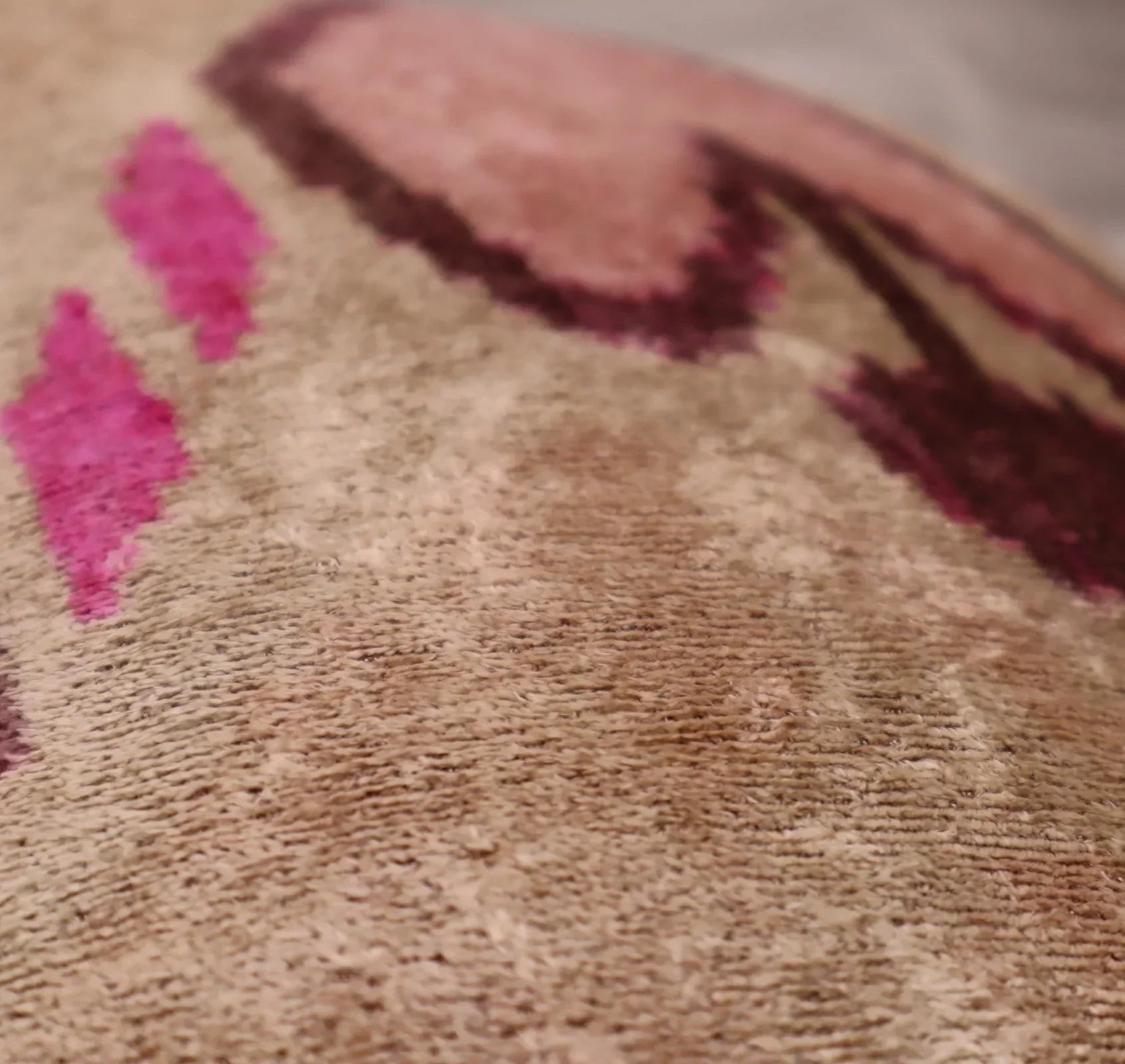 Canvello Luxury Decorative Earth Tones Pink Pillow With Down Insert- 16x24 in Canvello