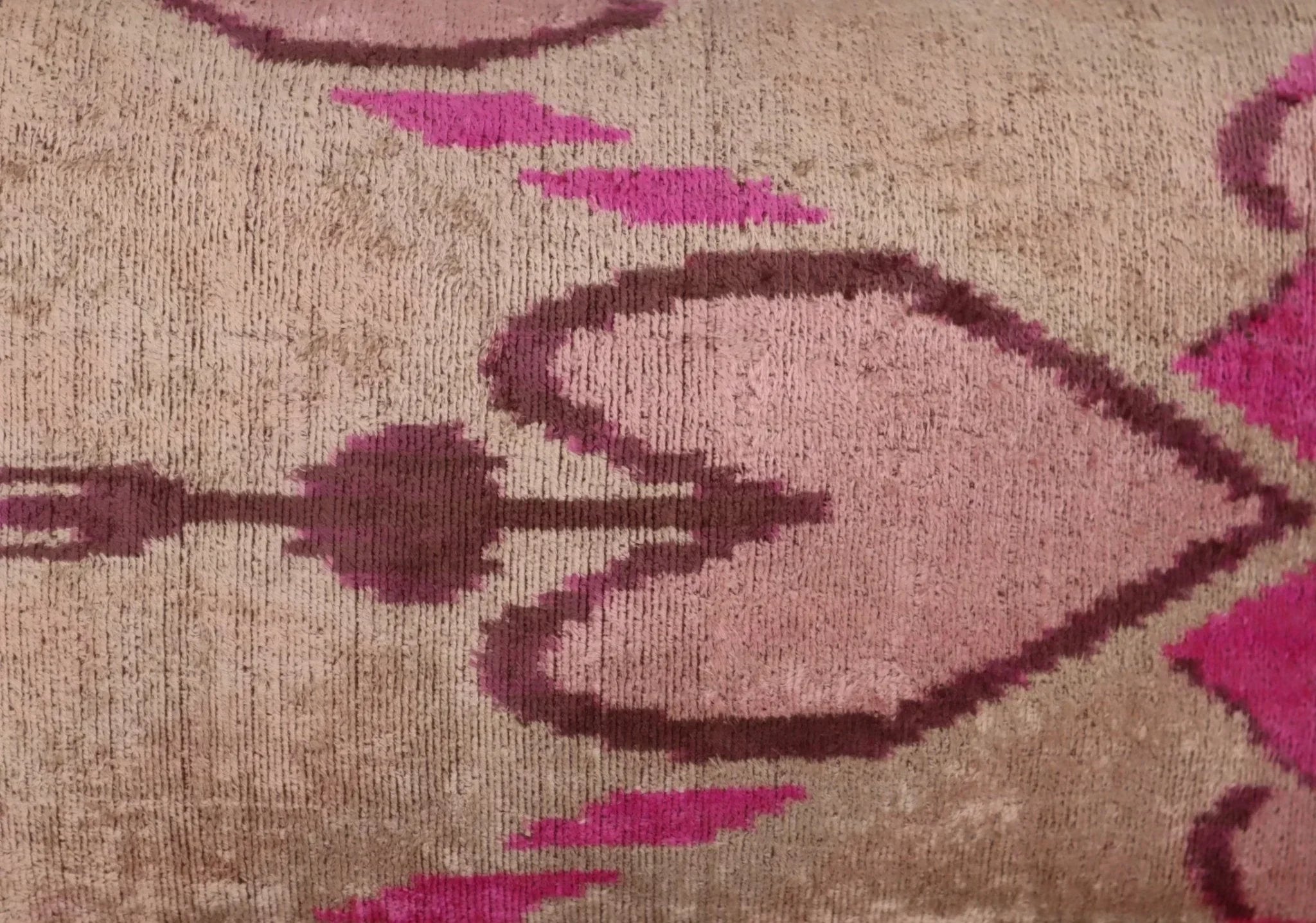 Canvello Luxury Decorative Earth Tones Pink Pillow With Down Insert- 16x24 in Canvello