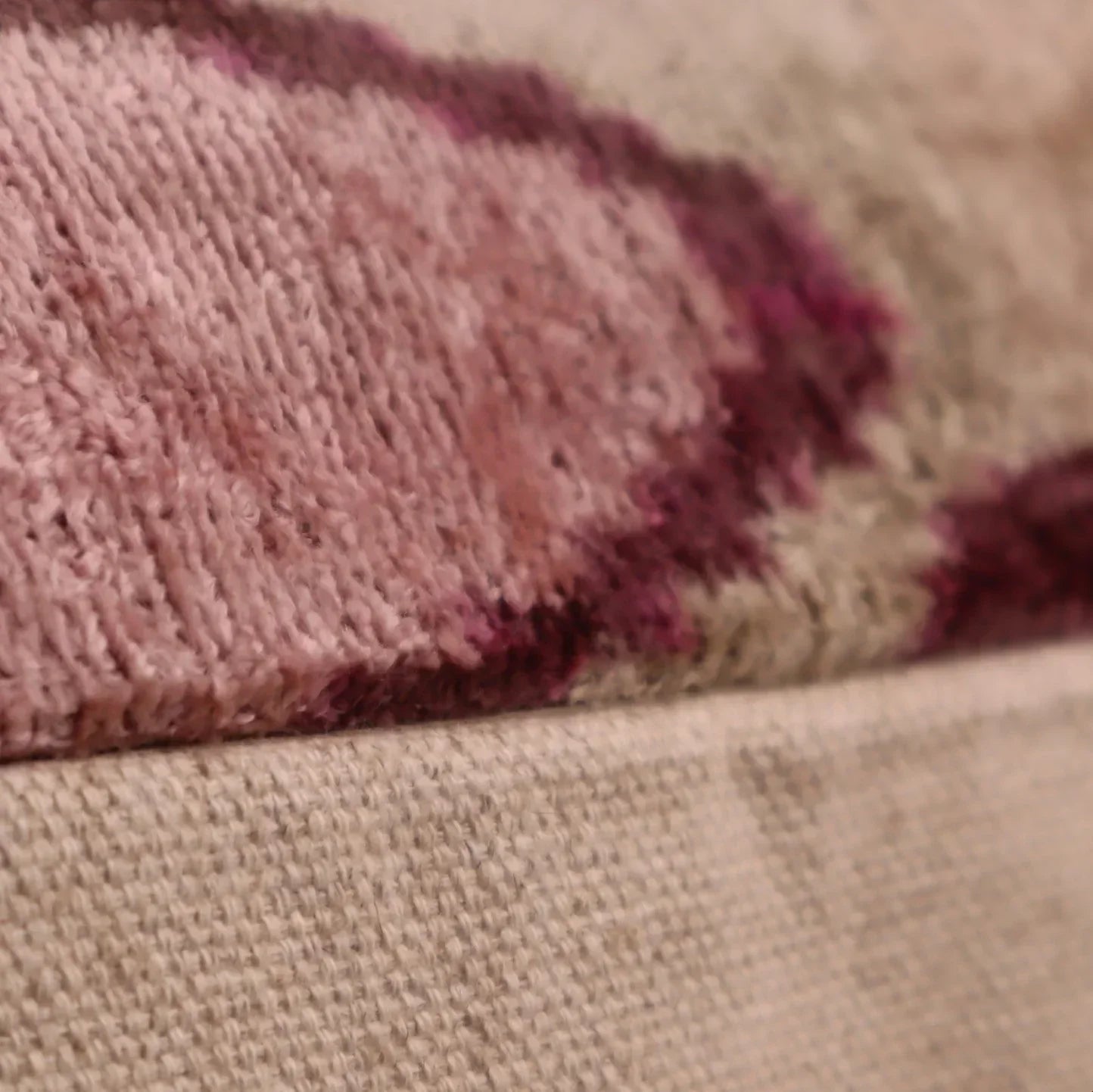 Canvello Luxury Decorative Earth Tones Pink Pillow With Down Insert- 16x24 in Canvello