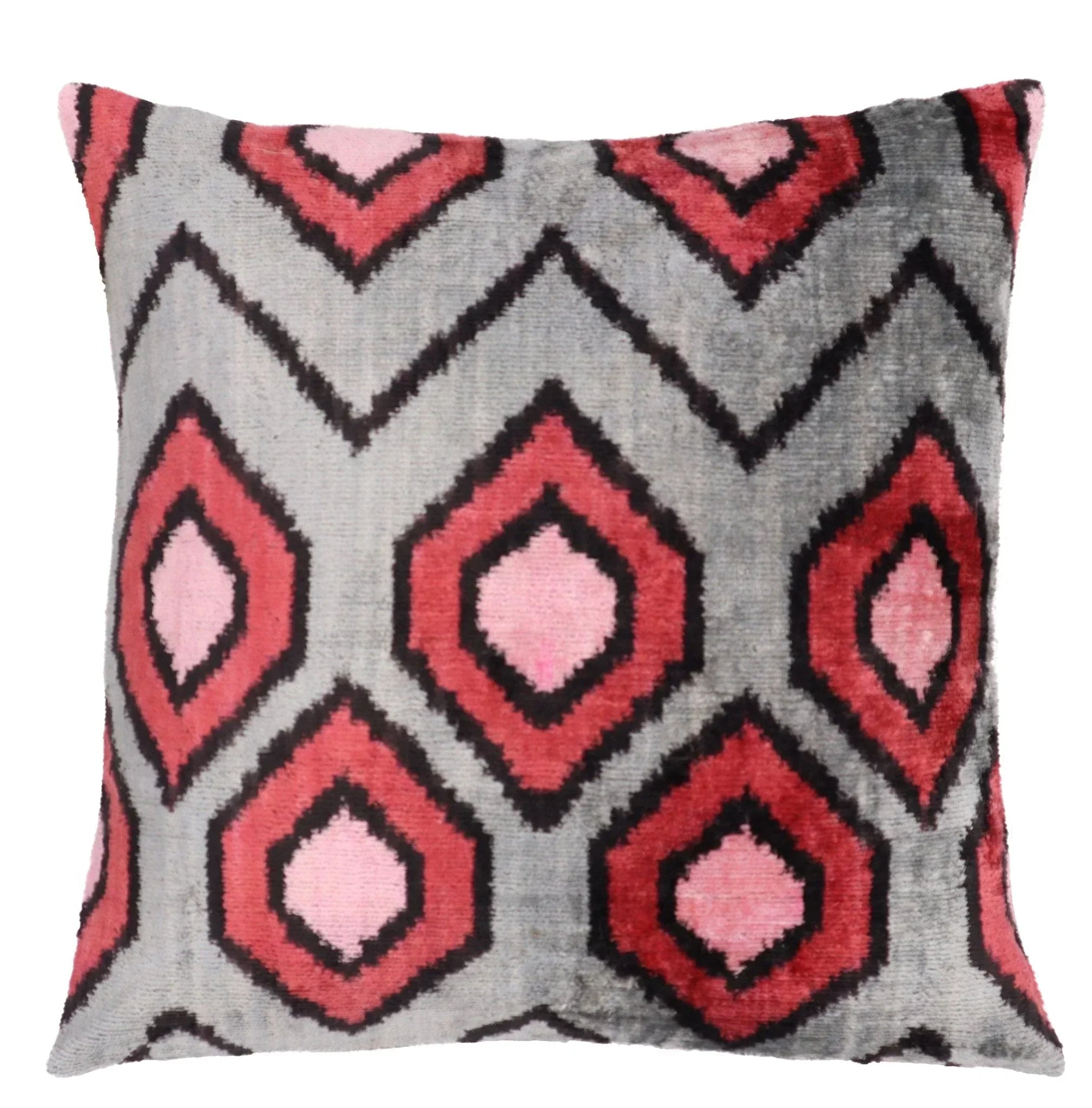 Canvello Luxury Decorative Gray Square Pillows | 16 x 16 in (40 x 40 cm) Canvello