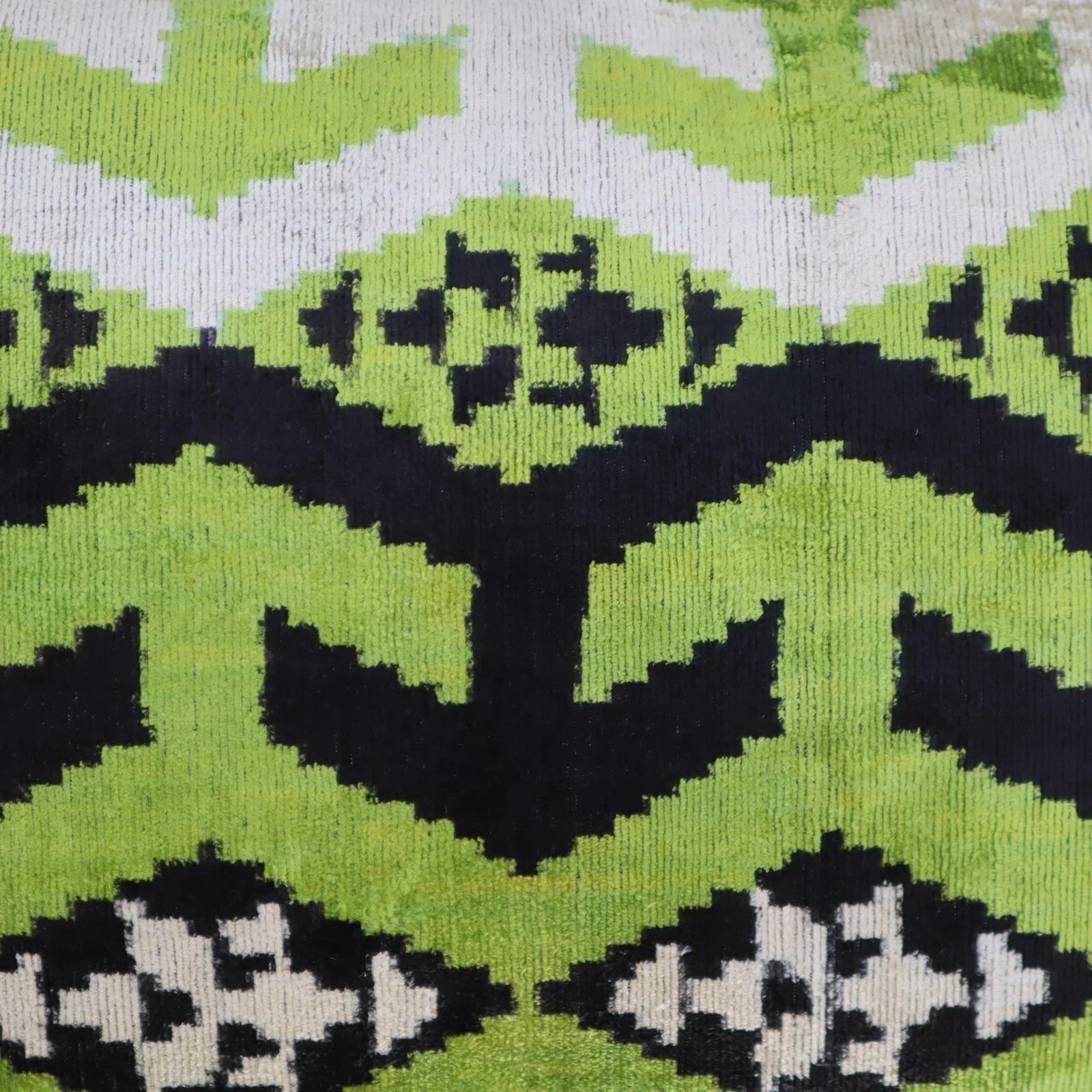 Canvello Luxury Decorative Green Black Throw Pillow | X in (40 X Cm), side view - House Of Avana
