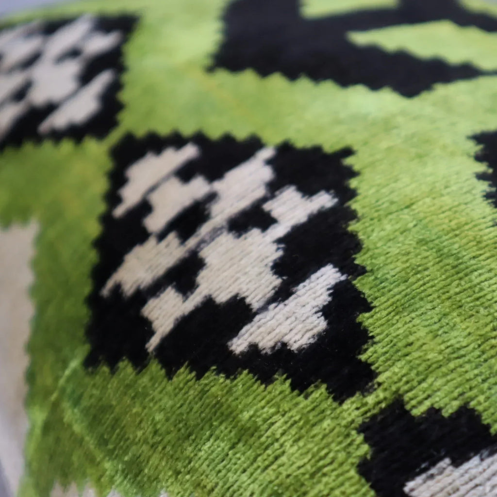 Canvello Luxury Decorative Green Black Throw Pillow | X in (40 X Cm), lifestyle image - House Of Avana