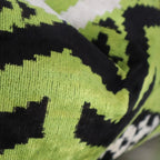 Canvello Luxury Decorative Green Black Throw Pillow | X in (40 X Cm), top view - House Of Avana