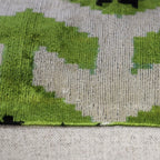 Canvello Luxury Decorative Green Black Throw Pillow | X in (40 X Cm), angled view - House Of Avana