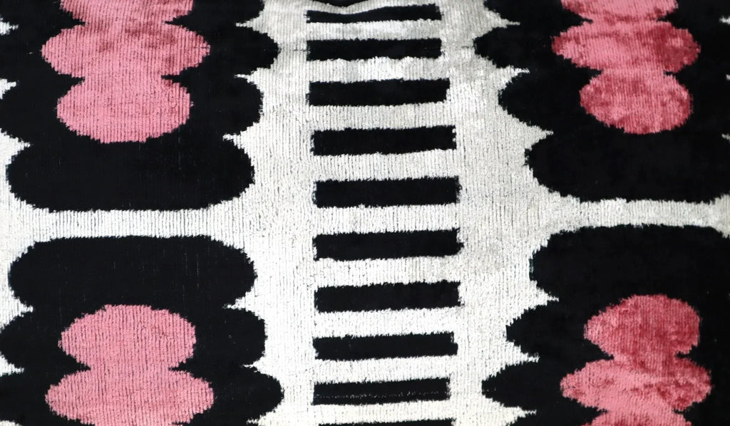 Canvello Luxury Decorative Pink Black White Throw Pillow | 16 x 24 in (40 x 60 cm) Canvello