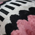 Canvello Luxury Decorative Pink Black White Throw Pillow | 16 x 24 in (40 x 60 cm) Canvello