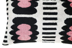 Canvello Luxury Decorative Pink Black White Throw Pillow | 16 x 24 in (40 x 60 cm) Canvello