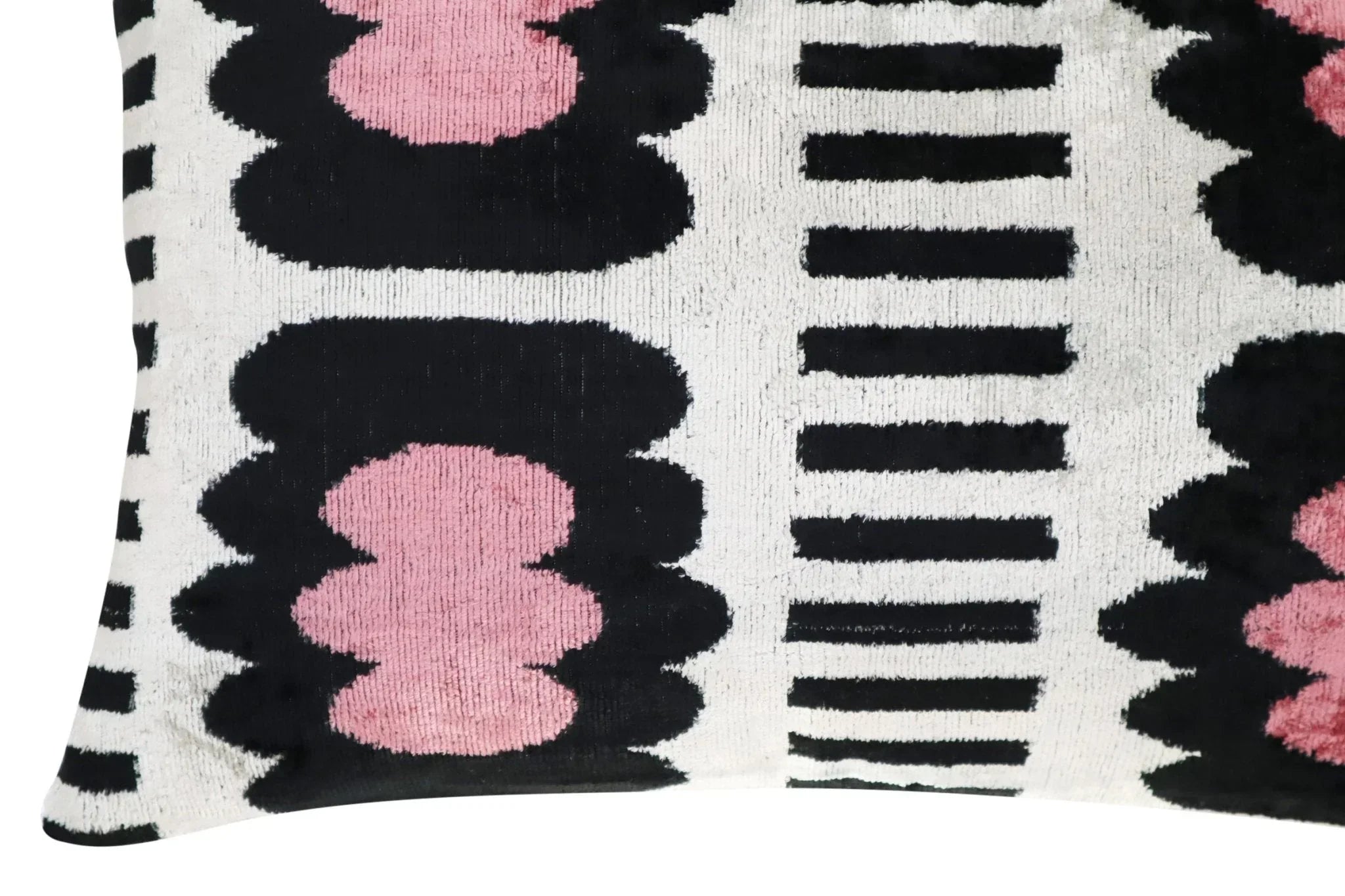 Canvello Luxury Decorative Pink Black White Throw Pillow | 16 x 24 in (40 x 60 cm) Canvello