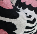 Canvello Luxury Decorative Pink Black White Throw Pillow | 16 x 24 in (40 x 60 cm) Canvello