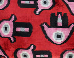 Canvello Luxury Decorative Red Pink Black Throw Pillow | 16 x 24 in (40 x 60 cm) Canvello