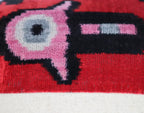 Canvello Luxury Decorative Red Pink Black Throw Pillow | 16 x 24 in (40 x 60 cm) Canvello