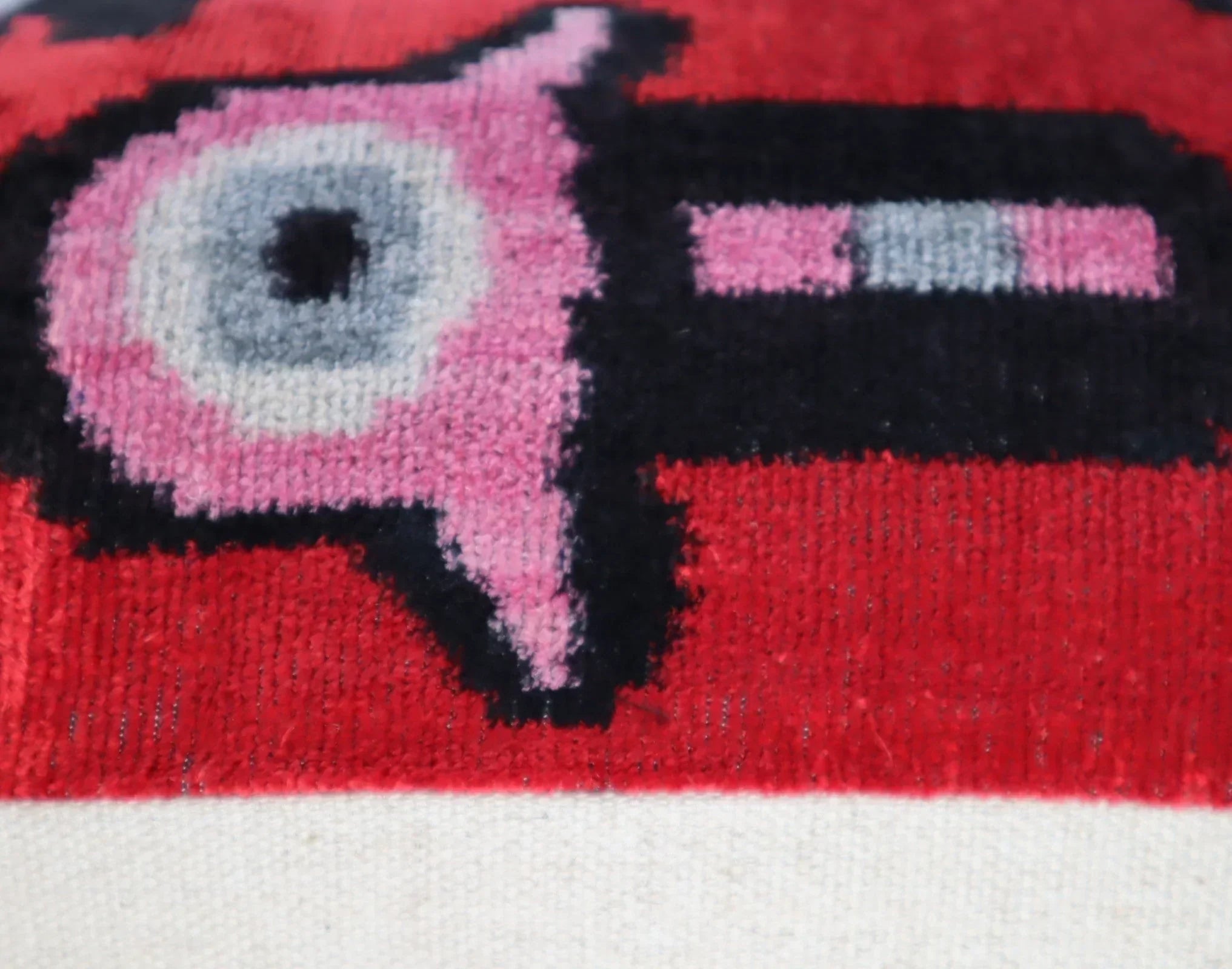 Canvello Luxury Decorative Red Pink Black Throw Pillow | 16 x 24 in (40 x 60 cm) Canvello