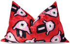 Canvello Luxury Decorative Red Pink Black Throw Pillow | 16 x 24 in (40 x 60 cm) Canvello
