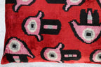Canvello Luxury Decorative Red Pink Black Throw Pillow | 16 x 24 in (40 x 60 cm) Canvello
