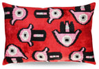 Canvello Luxury Decorative Red Pink Black Throw Pillow | 16 x 24 in (40 x 60 cm) Canvello