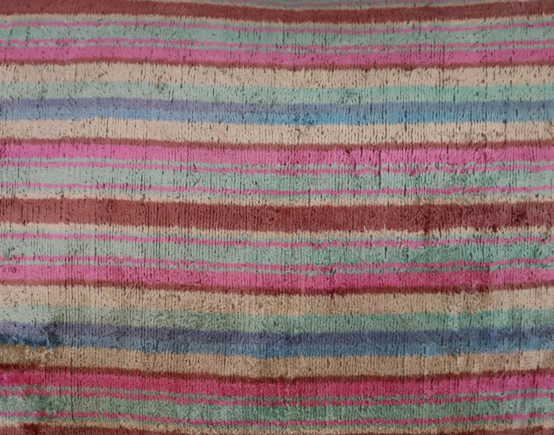 Canvello Luxury Earthtone Stripe Pillow for Couch | X in (40 X Cm), side view - House Of Avana