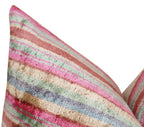Canvello Luxury Earthtone Stripe Pillow for Couch | X in (40 X Cm), angled view - House Of Avana
