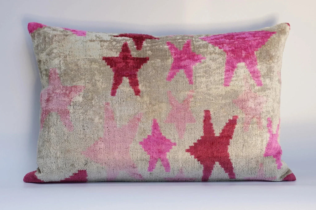 Canvello Luxury Fabric Hot Pink Throw Pillow with Down Insert - 16X24 in Canvello