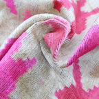 Canvello Luxury Fabric Hot Pink Throw Pillow with Down Insert - 16X24 in Canvello