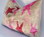 Canvello Luxury Fabric Hot Pink Throw Pillow with Down Insert - 16X24 in Canvello