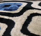 Canvello Luxury Geometric Blue Black Pillow for Couch | 16 x 24 in (40 x 60 cm) Canvello