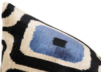 Canvello Luxury Geometric Blue Black Pillow for Couch | 16 x 24 in (40 x 60 cm) Canvello