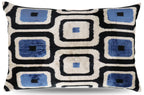 Canvello Luxury Geometric Blue Black Pillow for Couch | 16 x 24 in (40 x 60 cm) Canvello