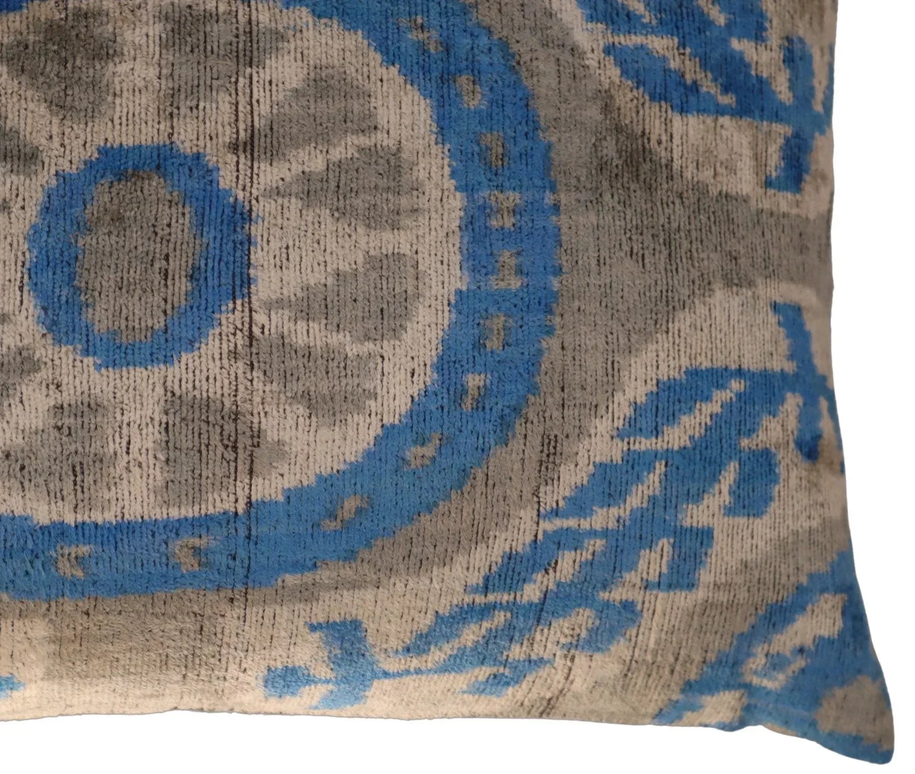 Canvello Luxury Geometric Blue Carbon Grey Pillow for Couch | 16 x 24 in (40 x 60 cm) Canvello