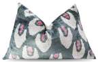 Canvello Luxury Gray Pink Pillow for Couch | 16 x 24 in (40 x 60 cm) Canvello