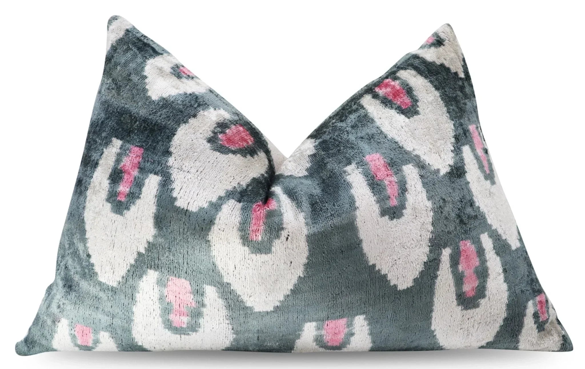Canvello Luxury Gray Pink Pillow for Couch | 16 x 24 in (40 x 60 cm) Canvello