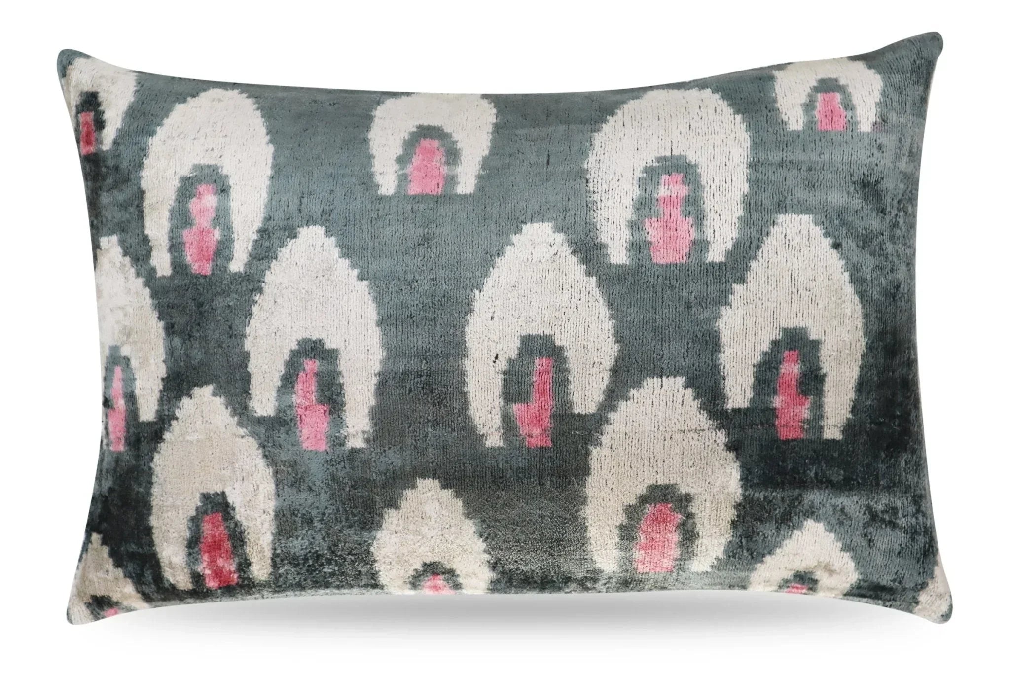Canvello Luxury Gray Pink Pillow for Couch | 16 x 24 in (40 x 60 cm) Canvello