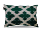 Canvello Luxury Leaf Green Carbon Grey Pillow for Couch | 16 x 24 in (40 x 60 cm) Canvello