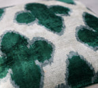 Canvello Luxury Leaf Green Carbon Grey Pillow for Couch | 16x16 Canvello
