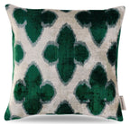 Canvello Luxury Leaf Green Carbon Grey Pillow for Couch | 16x16 Canvello