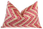Canvello Luxury Light Brown Pink Throw Pillow Down Filled - 16x24 in Canvello