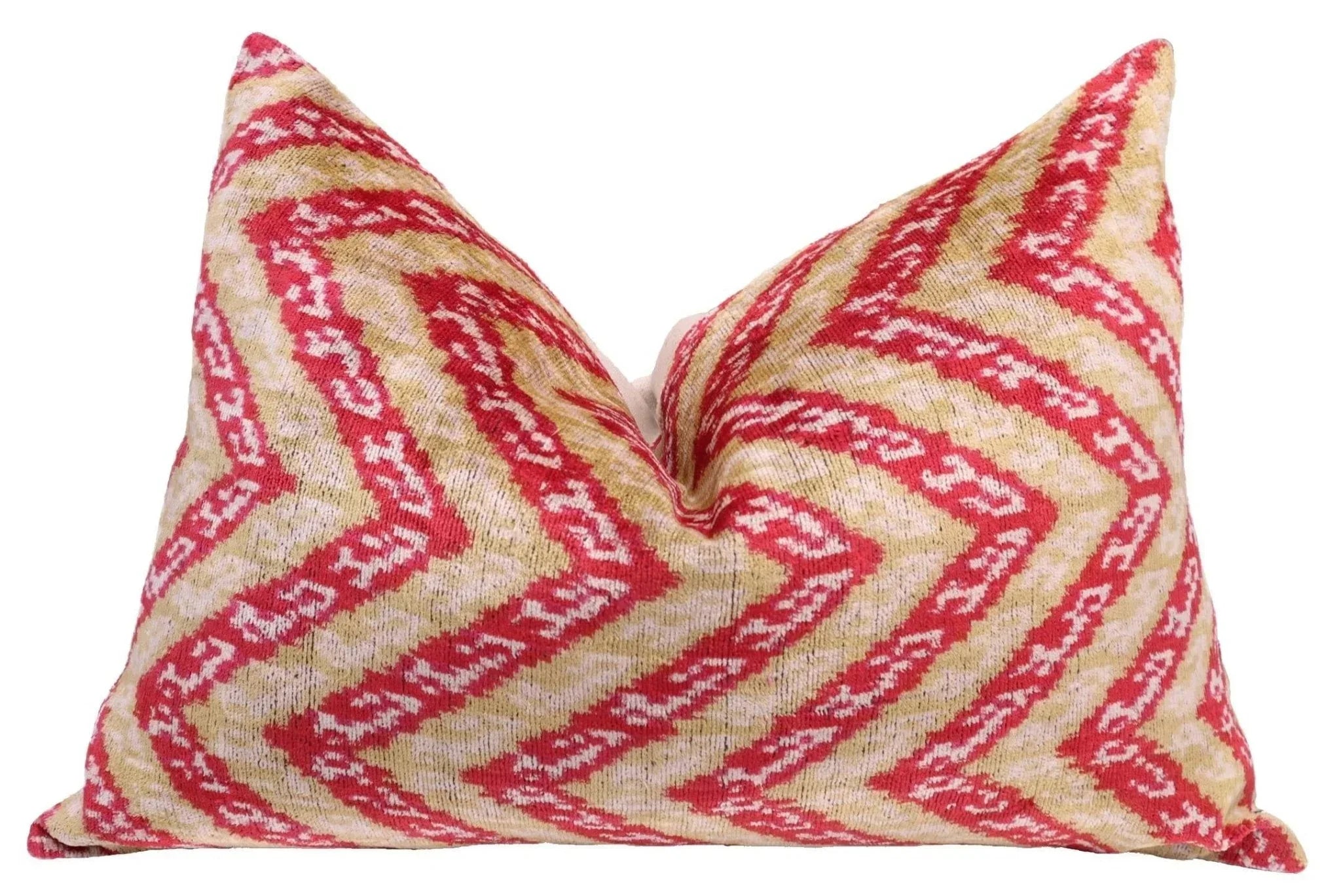 Canvello Luxury Light Brown Pink Throw Pillow Down Filled - 16x24 in Canvello