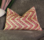 Canvello Luxury Light Brown Pink Throw Pillow Down Filled - 16x24 in Canvello