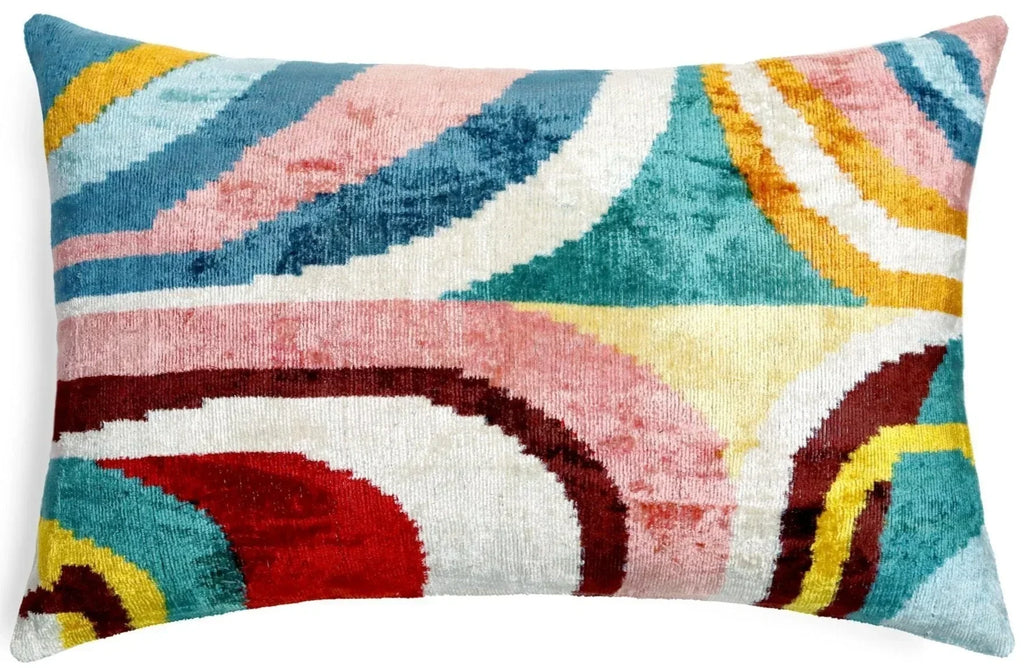 Canvello Luxury Multi Color Throw Pillows Donw Filled - 16x24 in Canvello