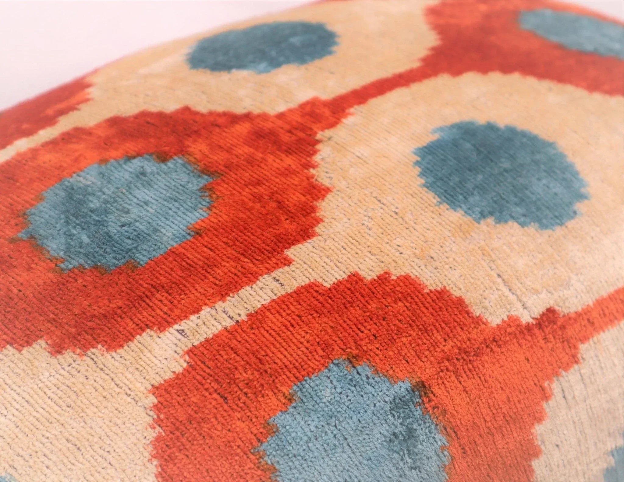Canvello Luxury Orange Turquoise Pillows For Couch | 16 x 24 in (40 x 60 cm) Canvello
