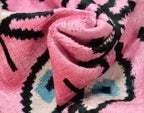Canvello Luxury Pink Evil Eye Pillow for Couch| X in (40 X Cm), side view - House Of Avana