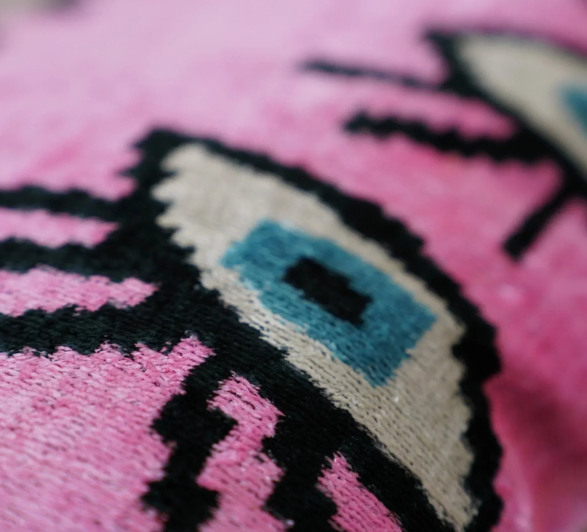 Canvello Luxury Pink Evil Eye Pillow for Couch - 16x16 inch Canvello