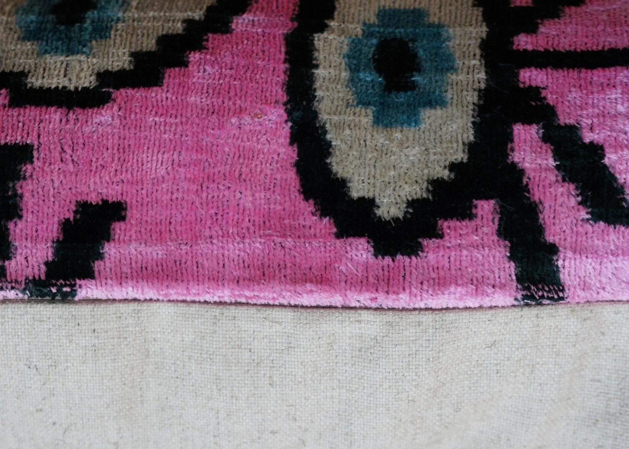 Canvello Luxury Pink Evil Eye Pillow for Couch - 16x16 inch Canvello
