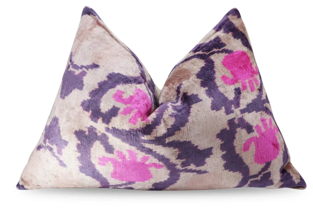 Canvello Luxury Pink Purple Beige Pillow for Couch | 16 x 24 in (40 x 60 cm) Canvello