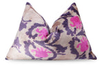 Canvello Luxury Pink Purple Beige Pillow for Couch | 16 x 24 in (40 x 60 cm) Canvello